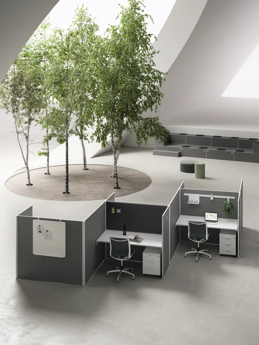 DVO SHELL Parete mobile insonorizzata in feltro per ufficio - immagine 4