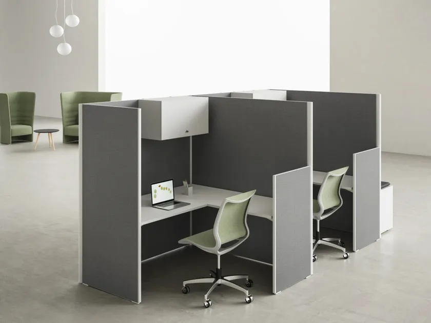 DVO SHELL Parete mobile insonorizzata in feltro per ufficio