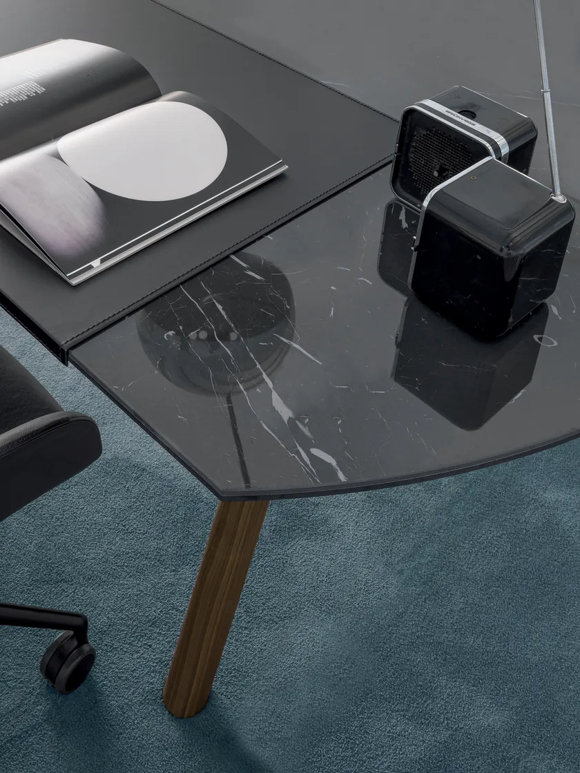 DVO NOTO Tavolo da riunione in gres porcellanato e legno massello - immagine 9