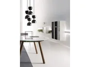 DVO NOTO Tavolo da riunione in gres porcellanato e legno massello - immagine 6