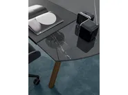 DVO NOTO Tavolo da riunione in gres porcellanato e legno massello - immagine 8