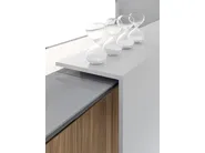 DVO QUBO Banco reception modulare in melaminico e acciaio - immagine 8
