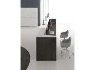DVO QUBO Banco reception modulare in melaminico e acciaio - immagine 12