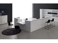 DVO QUBO Banco reception modulare in melaminico e acciaio - immagine 5