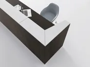 DVO QUBO Banco reception modulare in melaminico e acciaio - immagine 9