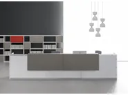 DVO QUBO Banco reception modulare in melaminico e acciaio - immagine 15