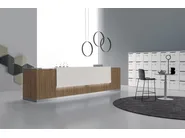 DVO QUBO Banco reception modulare in melaminico e acciaio - immagine 2