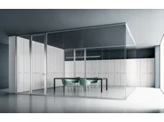 DVO DOUBLE GLASS Parete mobile verticale in alluminio e vetro - immagine 7