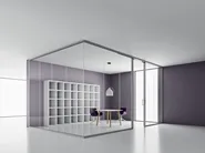 DVO DOUBLE GLASS Parete mobile verticale in alluminio e vetro - immagine 5