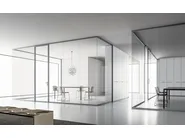DVO SINGLE GLASS Parete mobile verticale in alluminio e vetro - immagine 6