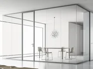 DVO SINGLE GLASS Parete mobile verticale in alluminio e vetro - immagine 3