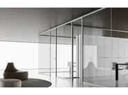 DVO SINGLE GLASS Parete mobile verticale in alluminio e vetro - immagine 10