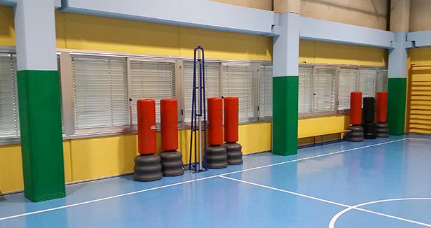 protezioni colonne palestra