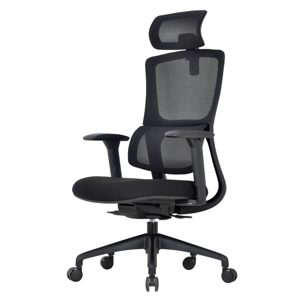 Poltrona semidirezionale Balance - in rete - Nero - Unisit - immagine 2