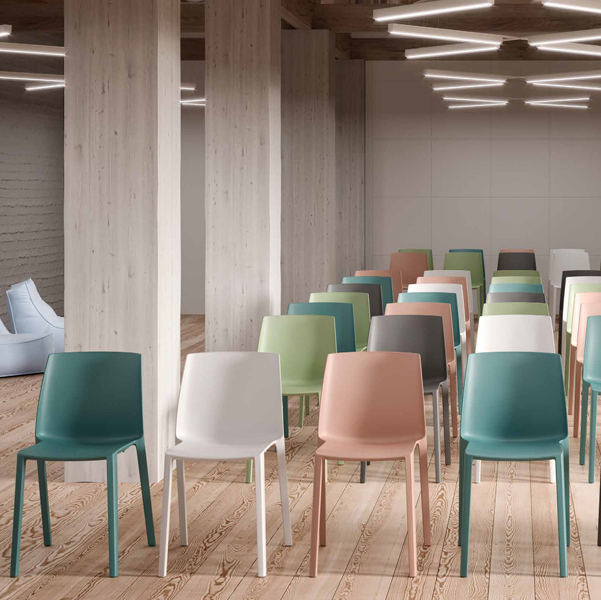 Seduta attesa Dora DOR - senza braccioli - cipria - Unisit - immagine 2