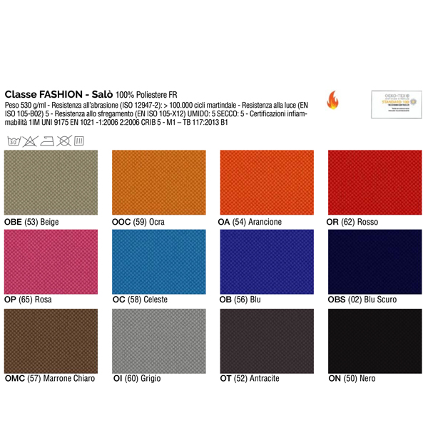 Poltrona semidirezionale Light LLN - con braccioli regolabili - rosso - Unisit - immagine 2