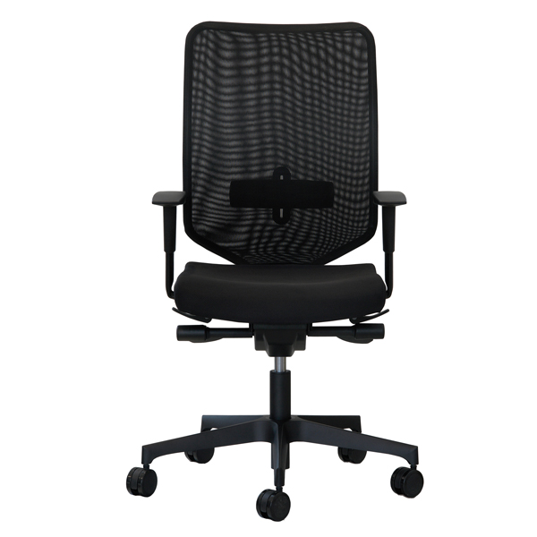 Poltrona semidirezionale Newair NWN - con braccioli regolabili - nero - Unisit - immagine 3