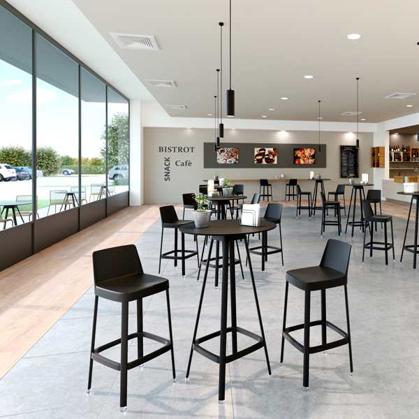 Sgabello Tapas TAPSA - senza braccioli - avorio - Unisit - immagine 2